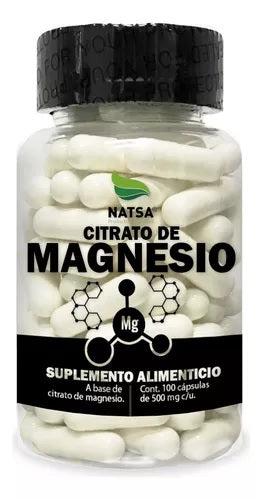Citrato De Magnesio 100 Cápsulas