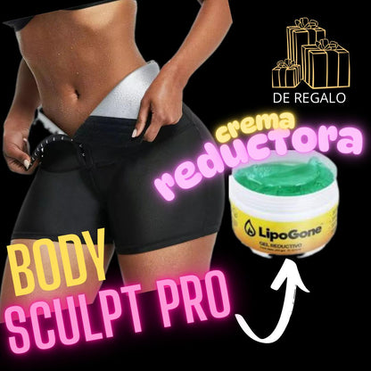 BODY SCULPT PRO™ /Faja Tipo  Short sauna! 🎁 Una crema Reductora De Grasa
