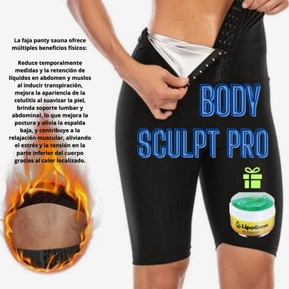 BODY SCULPT PRO™ /Faja Tipo  Short sauna! 🎁 Una crema Reductora De Grasa