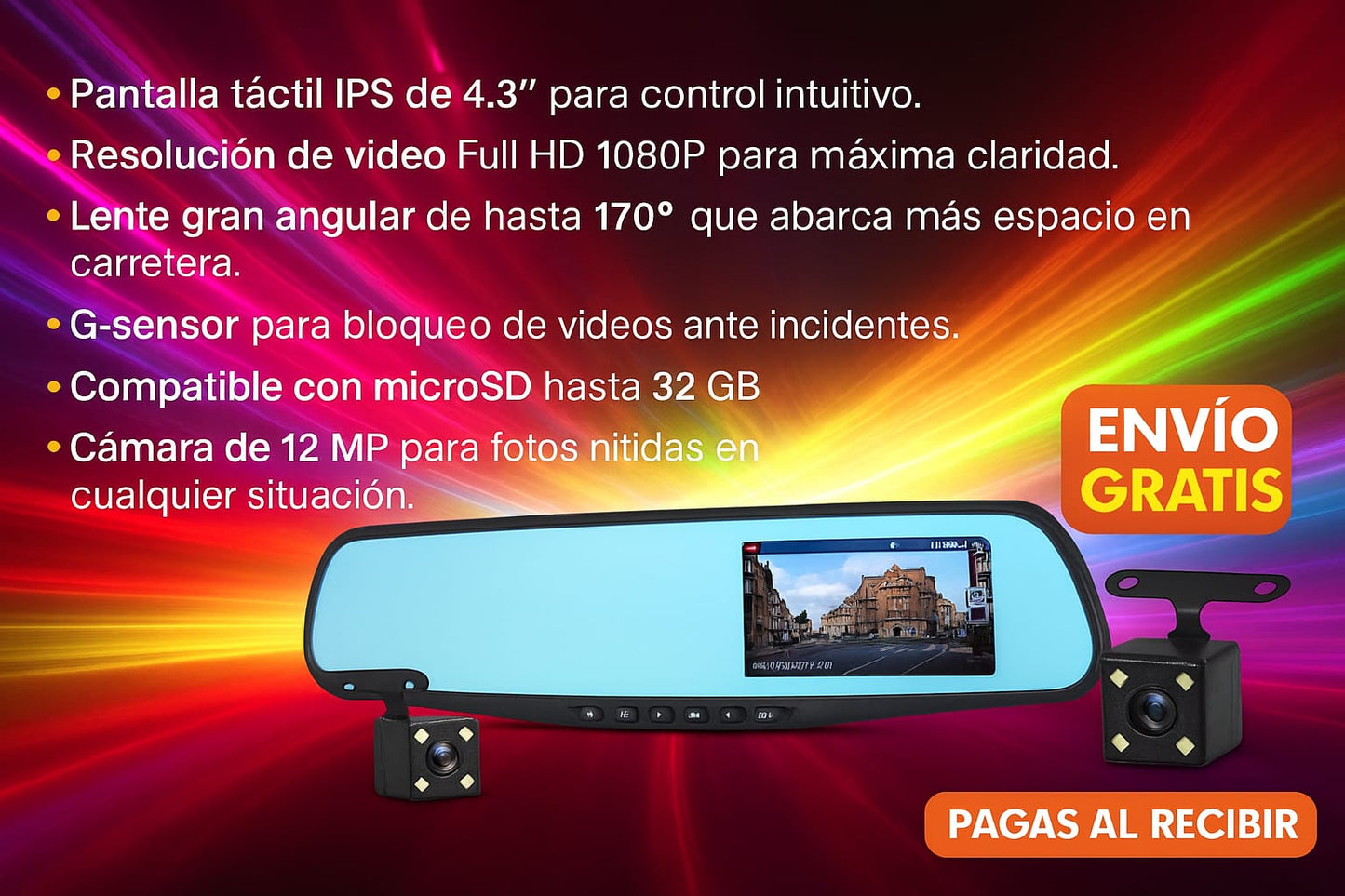 VisionSafe Pro/Tu retrovisor con ojos inteligentes.