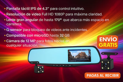 VisionSafe Pro/Tu retrovisor con ojos inteligentes.